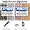 Signmission All Visitors Must Register At The Office OSHA Notice Sign, Aluminum, 14in W x 10in L, 2PK OS-2PACK-NS-A-1014-L-15235 - alternate 5